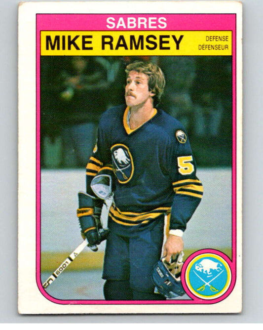 1982-83 O-Pee-Chee #32 Mike Ramsey  Buffalo Sabres  V57277 Image 1