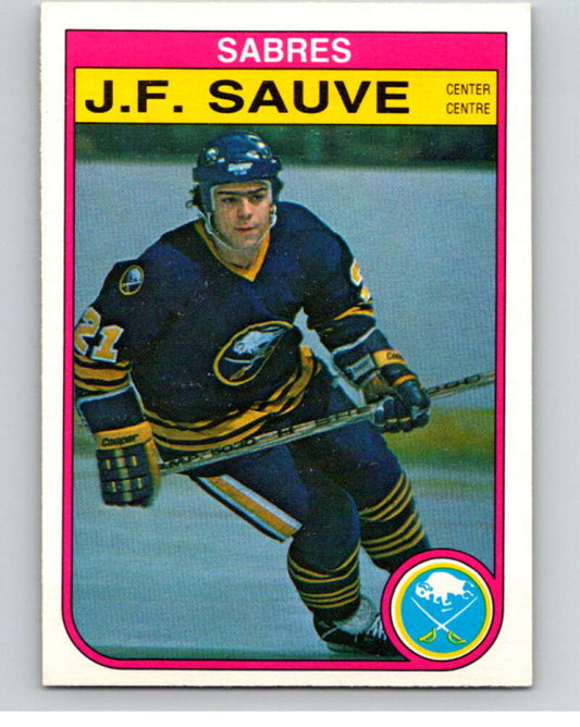 1982-83 O-Pee-Chee #33 J.F. Sauve  RC Rookie Buffalo Sabres  V57279 Image 1
