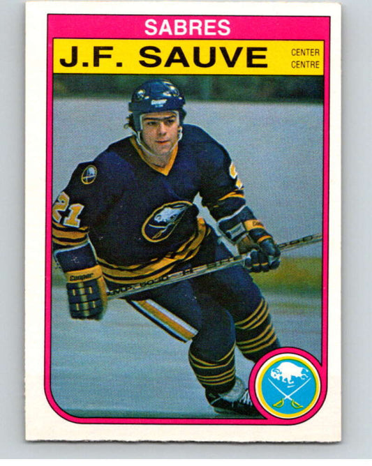1982-83 O-Pee-Chee #33 J.F. Sauve  RC Rookie Buffalo Sabres  V57281 Image 1