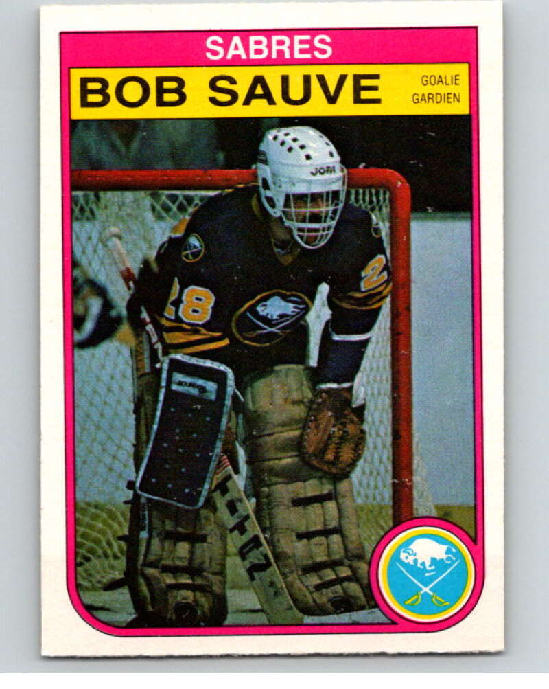 1982-83 O-Pee-Chee #34 Bob Sauve  Buffalo Sabres  V57284 Image 1