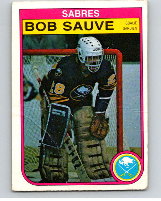 1982-83 O-Pee-Chee #34 Bob Sauve  Buffalo Sabres  V57286 Image 1