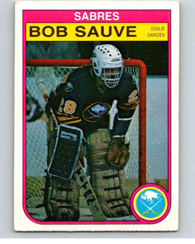 1982-83 O-Pee-Chee #34 Bob Sauve  Buffalo Sabres  V57287 Image 1