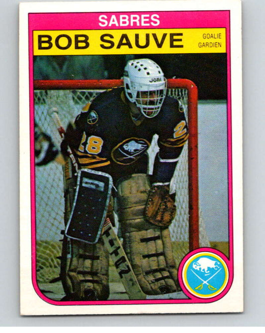 1982-83 O-Pee-Chee #34 Bob Sauve  Buffalo Sabres  V57288 Image 1