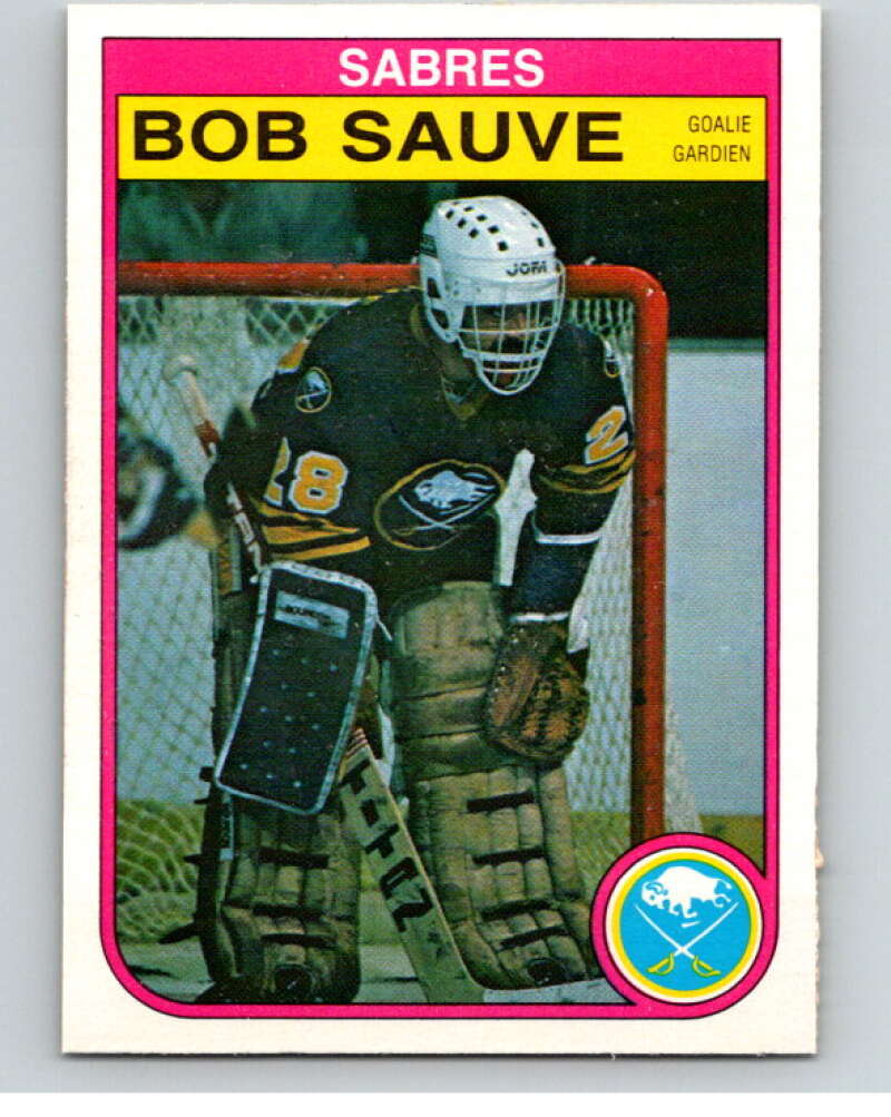 1982-83 O-Pee-Chee #34 Bob Sauve  Buffalo Sabres  V57289 Image 1