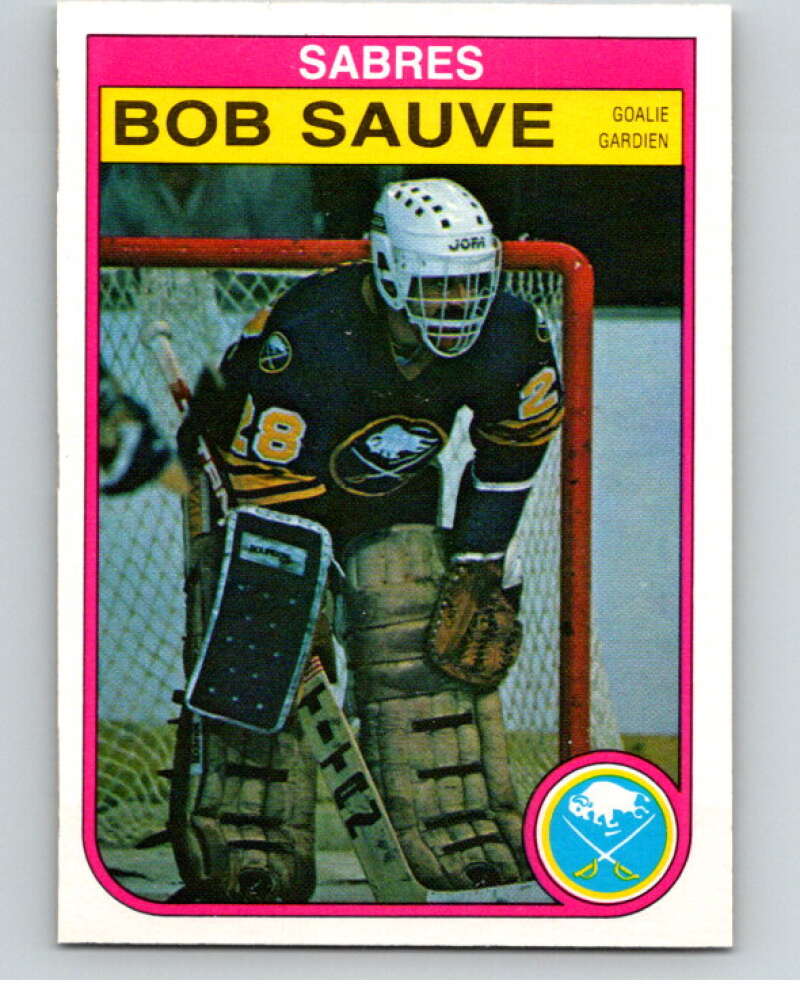 1982-83 O-Pee-Chee #34 Bob Sauve  Buffalo Sabres  V57290 Image 1