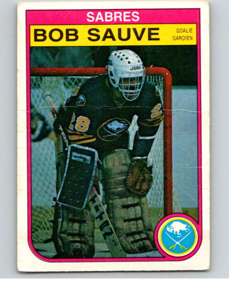 1982-83 O-Pee-Chee #34 Bob Sauve  Buffalo Sabres  V57291 Image 1