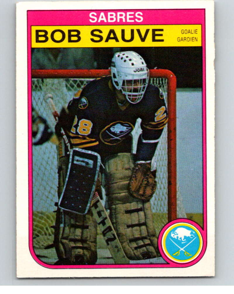 1982-83 O-Pee-Chee #34 Bob Sauve  Buffalo Sabres  V57296 Image 1