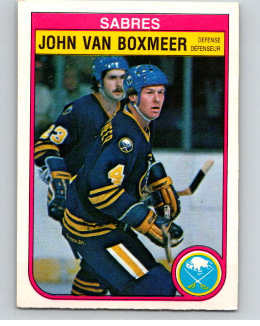 1982-83 O-Pee-Chee #36 John Van Boxmeer  Buffalo Sabres  V57304 Image 1