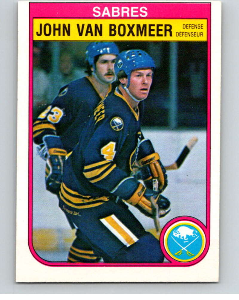 1982-83 O-Pee-Chee #36 John Van Boxmeer  Buffalo Sabres  V57305 Image 1