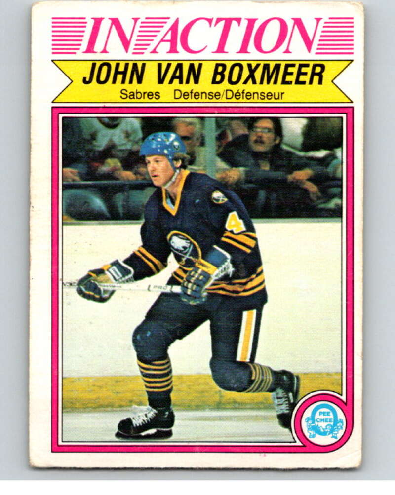 1982-83 O-Pee-Chee #37 John Van Boxmeer IA  RC Rookie Buffalo Sabres  V57308 Image 1