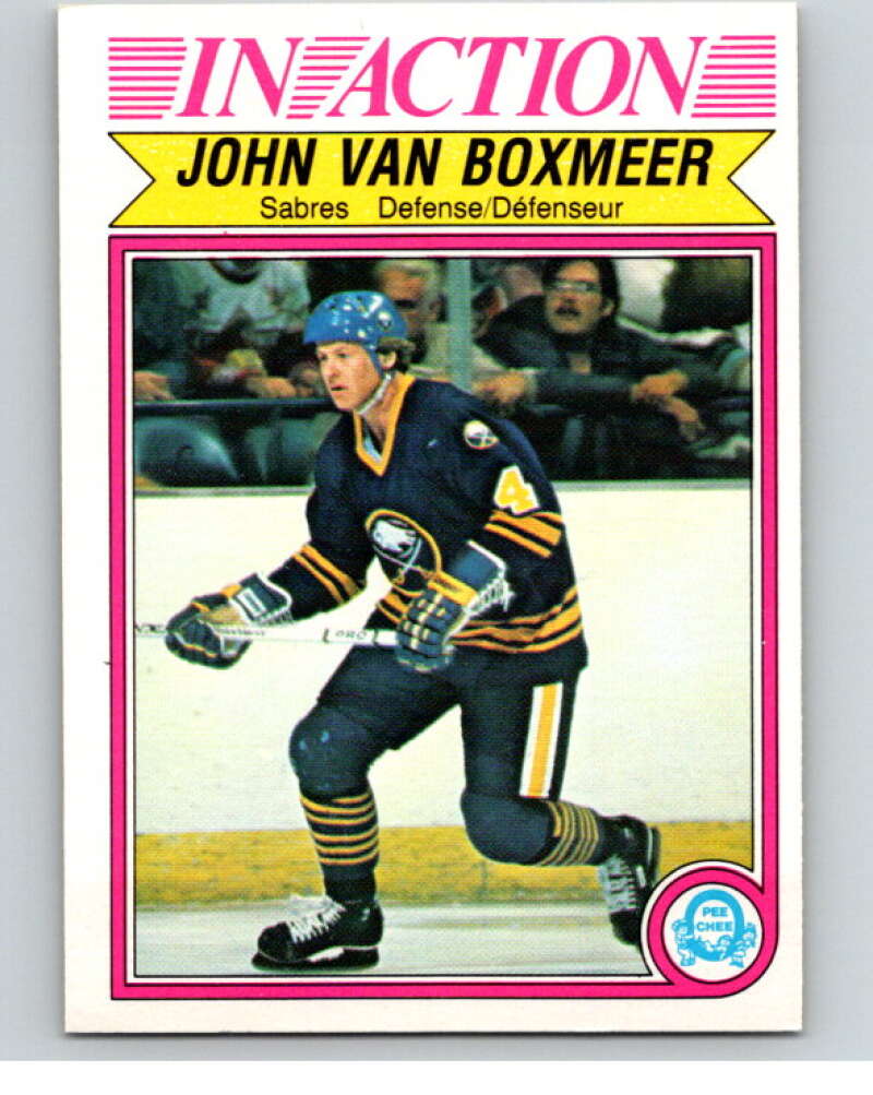 1982-83 O-Pee-Chee #37 John Van Boxmeer IA  RC Rookie Buffalo Sabres  V57309 Image 1