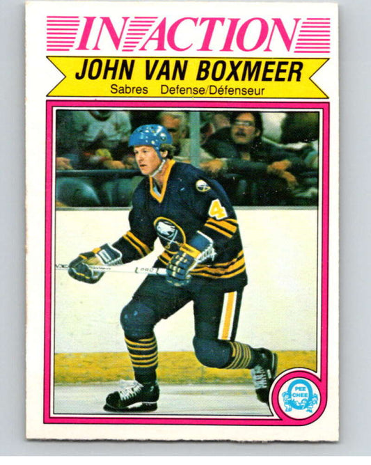 1982-83 O-Pee-Chee #37 John Van Boxmeer IA  RC Rookie Buffalo Sabres  V57310 Image 1