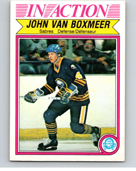 1982-83 O-Pee-Chee #37 John Van Boxmeer IA  RC Rookie Buffalo Sabres  V57311 Image 1