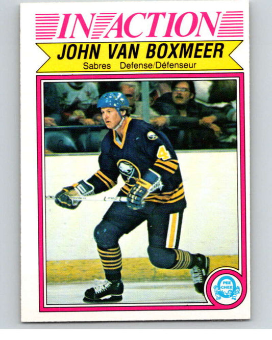 1982-83 O-Pee-Chee #37 John Van Boxmeer IA  RC Rookie Buffalo Sabres  V57312 Image 1