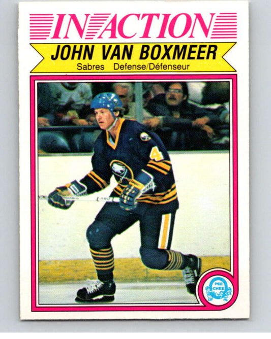 1982-83 O-Pee-Chee #37 John Van Boxmeer IA  RC Rookie Buffalo Sabres  V57315 Image 1