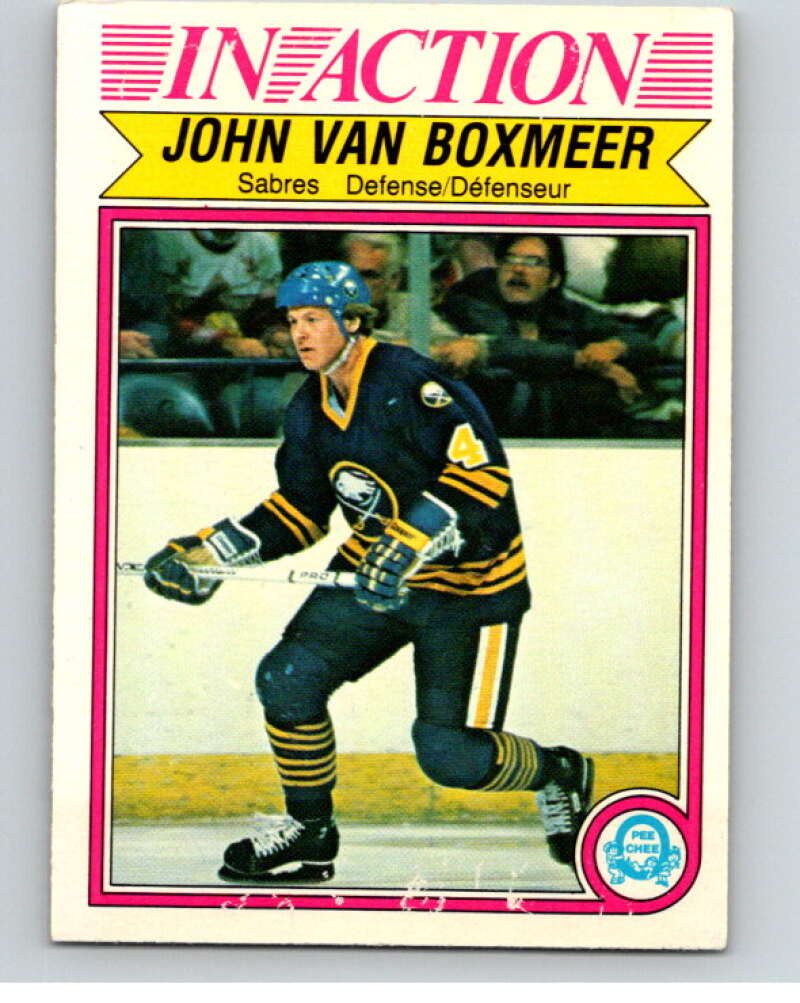 1982-83 O-Pee-Chee #37 John Van Boxmeer IA  RC Rookie Buffalo Sabres  V57316 Image 1