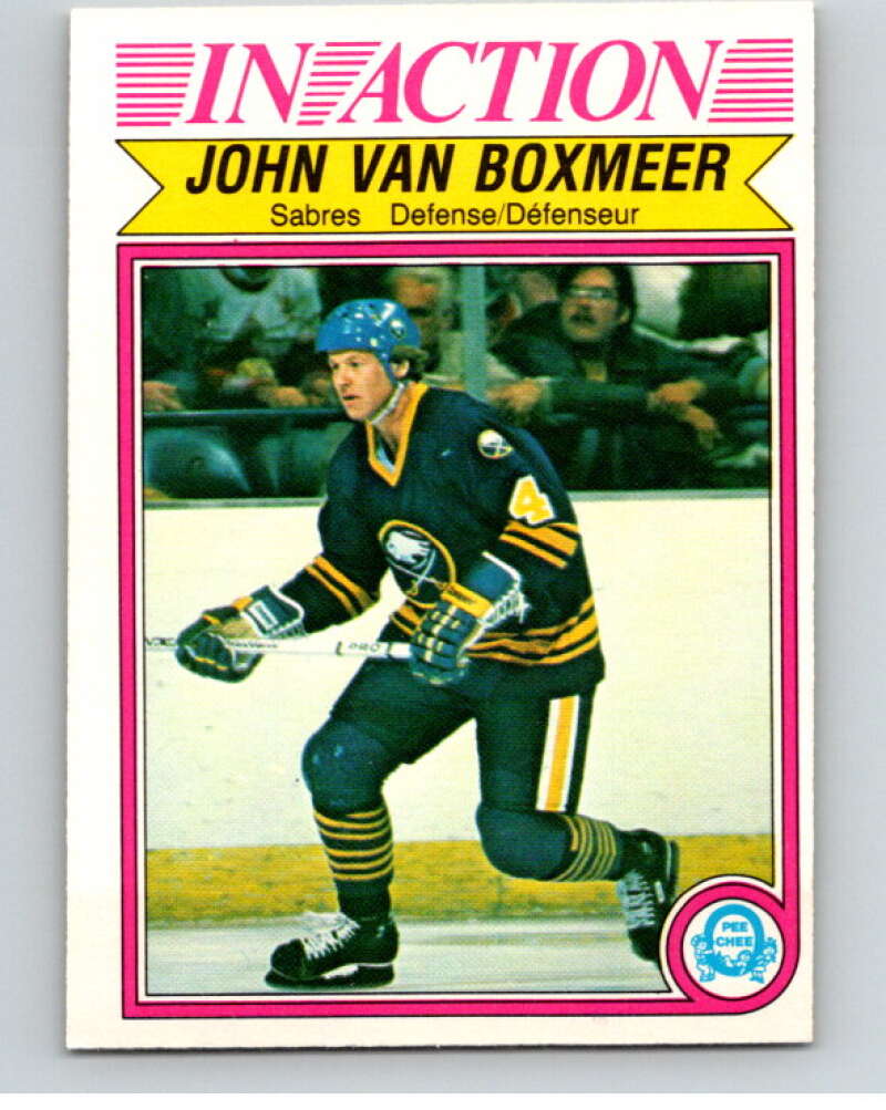 1982-83 O-Pee-Chee #37 John Van Boxmeer IA  RC Rookie Buffalo Sabres  V57319 Image 1