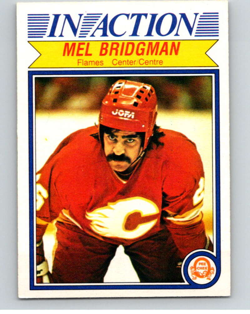 1982-83 O-Pee-Chee #40 Mel Bridgman IA  Calgary Flames  V57345 Image 1