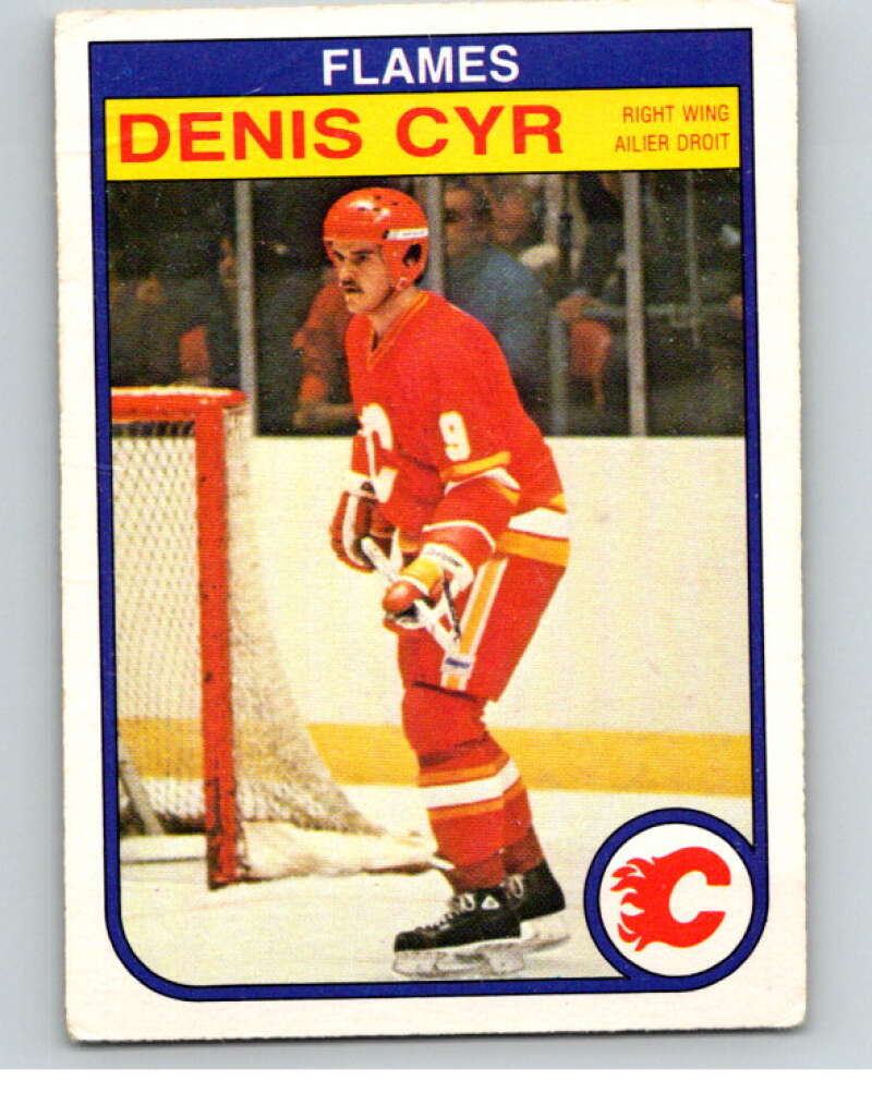 1982-83 O-Pee-Chee #43 Denis Cyr  RC Rookie Calgary Flames  V57372 Image 1