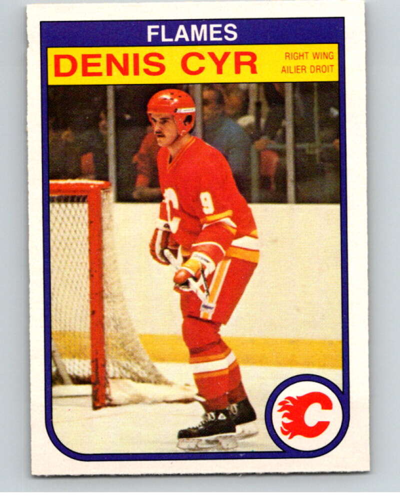 1982-83 O-Pee-Chee #43 Denis Cyr  RC Rookie Calgary Flames  V57373 Image 1