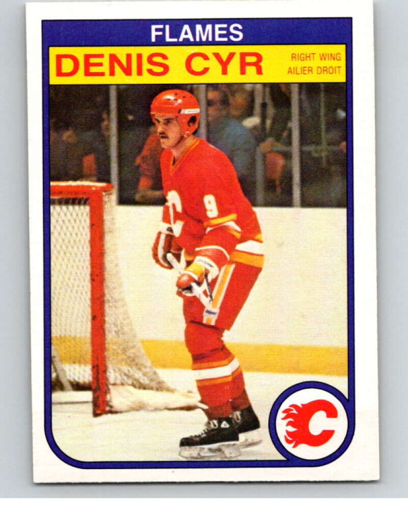 1982-83 O-Pee-Chee #43 Denis Cyr  RC Rookie Calgary Flames  V57375 Image 1