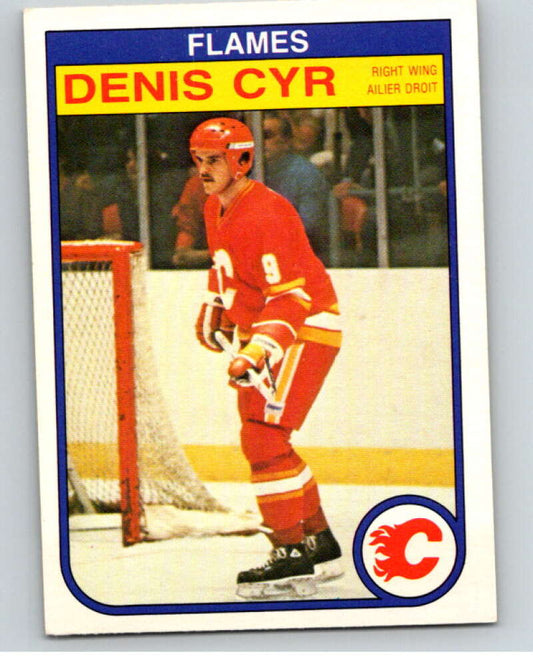 1982-83 O-Pee-Chee #43 Denis Cyr  RC Rookie Calgary Flames  V57376 Image 1