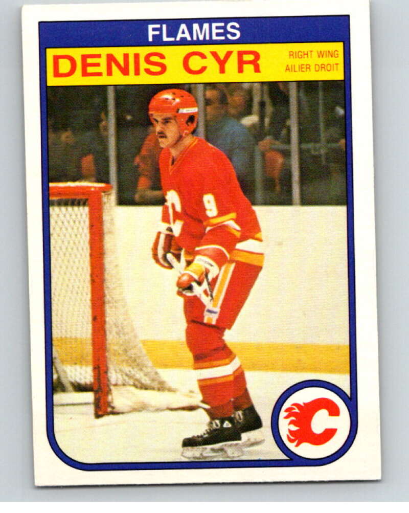 1982-83 O-Pee-Chee #43 Denis Cyr  RC Rookie Calgary Flames  V57377 Image 1