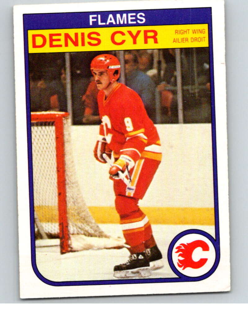 1982-83 O-Pee-Chee #43 Denis Cyr  RC Rookie Calgary Flames  V57380 Image 1