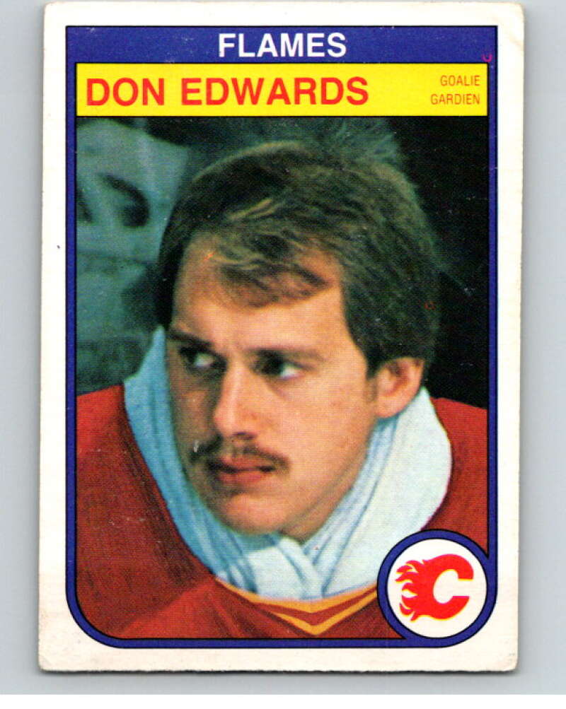 1982-83 O-Pee-Chee #46 Don Edwards  Calgary Flames  V57401 Image 1