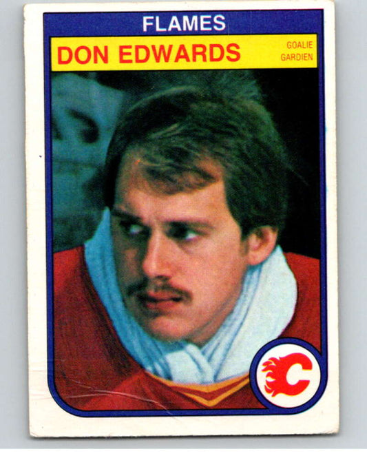 1982-83 O-Pee-Chee #46 Don Edwards  Calgary Flames  V57402 Image 1