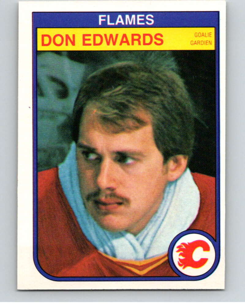 1982-83 O-Pee-Chee #46 Don Edwards  Calgary Flames  V57405 Image 1