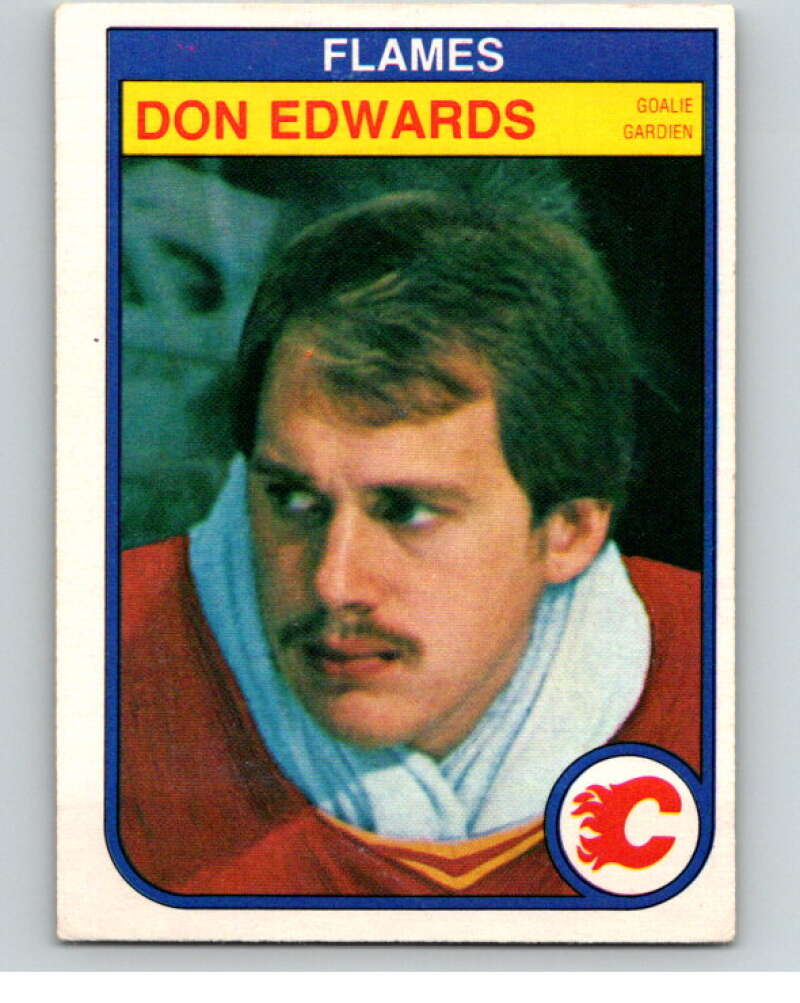 1982-83 O-Pee-Chee #46 Don Edwards  Calgary Flames  V57406 Image 1