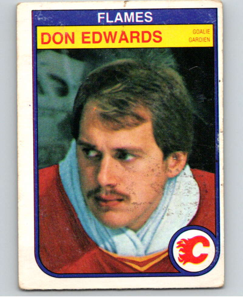 1982-83 O-Pee-Chee #46 Don Edwards  Calgary Flames  V57408 Image 1