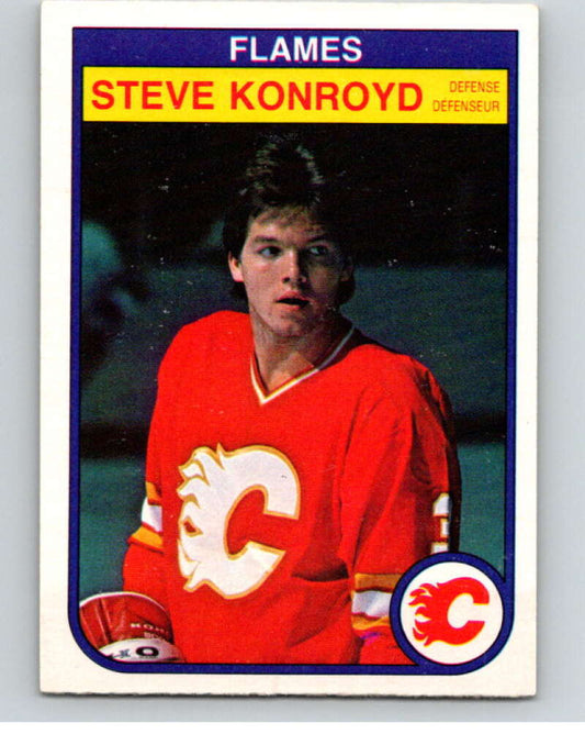 1982-83 O-Pee-Chee #48 Steve Konroyd  RC Rookie Calgary Flames  V57421 Image 1