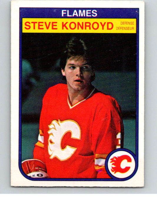 1982-83 O-Pee-Chee #48 Steve Konroyd  RC Rookie Calgary Flames  V57424 Image 1