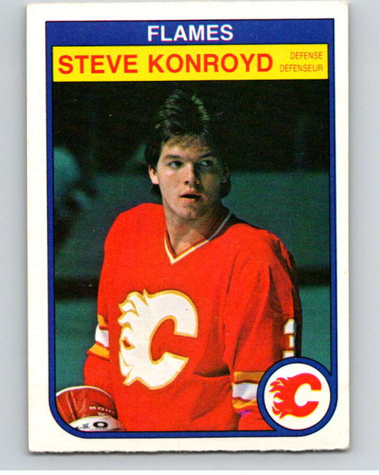 1982-83 O-Pee-Chee #48 Steve Konroyd  RC Rookie Calgary Flames  V57425 Image 1