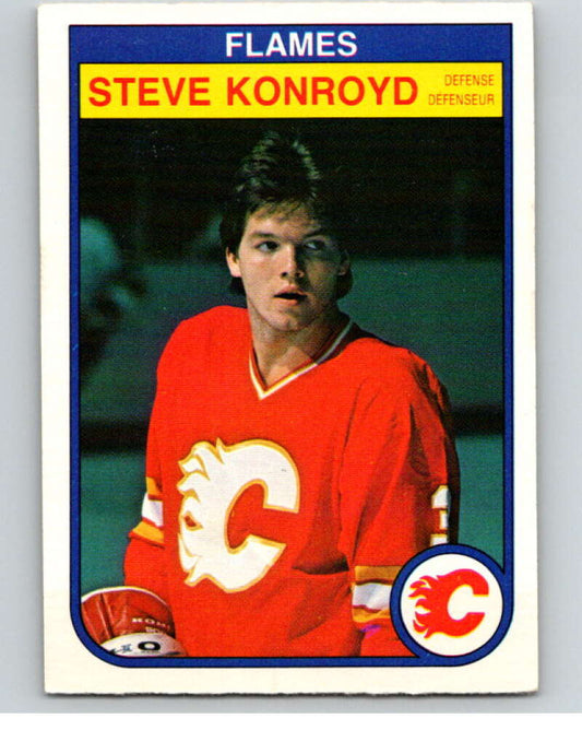 1982-83 O-Pee-Chee #48 Steve Konroyd  RC Rookie Calgary Flames  V57426 Image 1