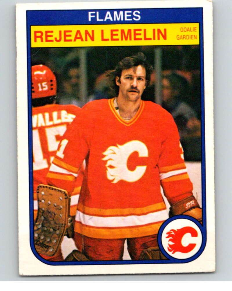 1982-83 O-Pee-Chee #50 Reggie Lemelin  Calgary Flames  V57436 Image 1