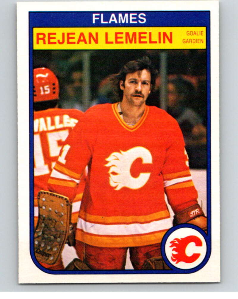 1982-83 O-Pee-Chee #50 Reggie Lemelin  Calgary Flames  V57437 Image 1