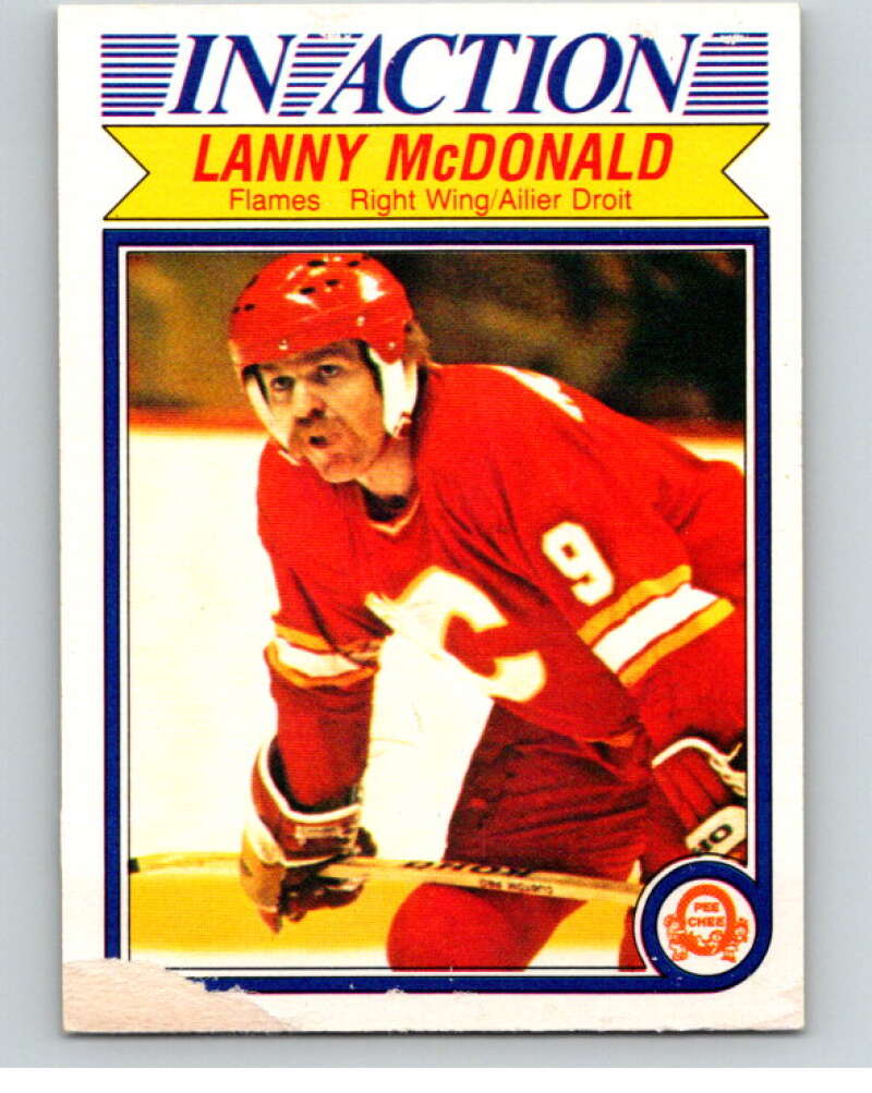 1982-83 O-Pee-Chee #52 Lanny McDonald IA  Calgary Flames  V57442 Image 1