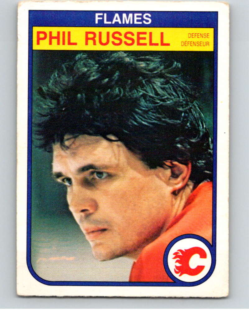 1982-83 O-Pee-Chee #58 Phil Russell  Calgary Flames  V57497 Image 1