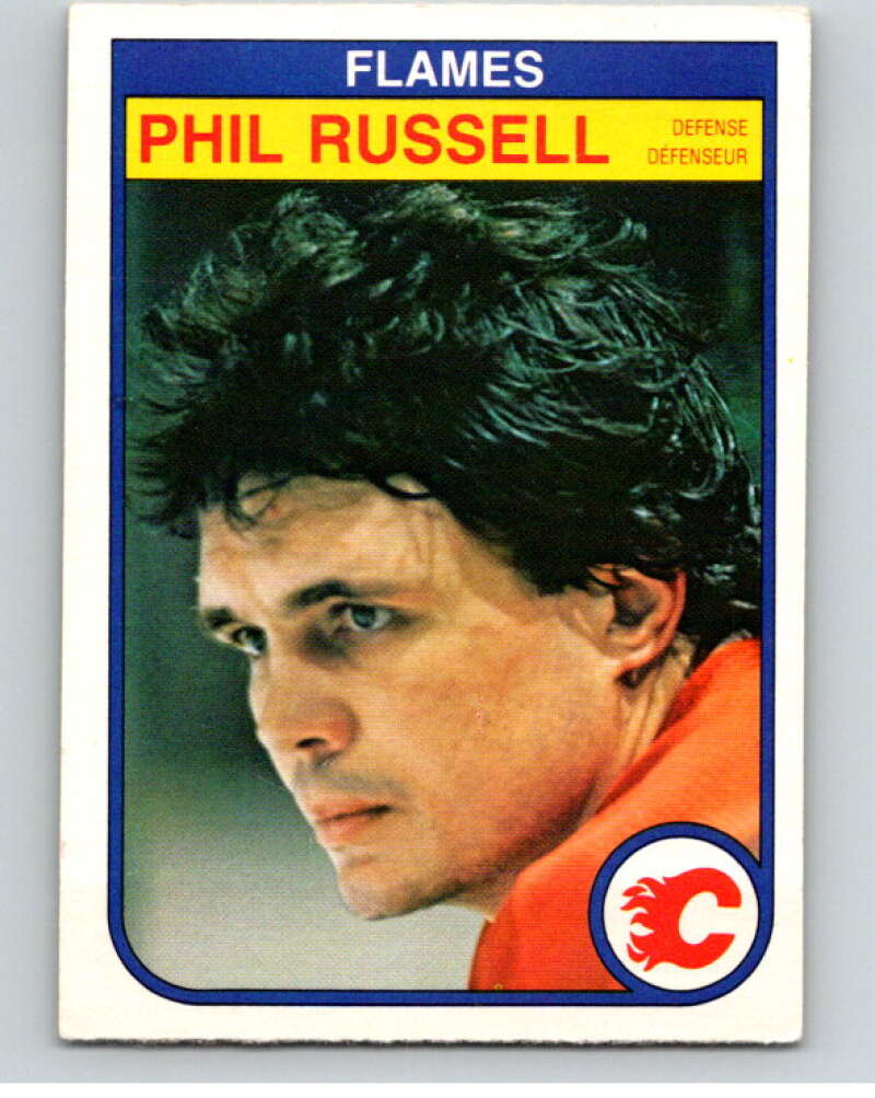 1982-83 O-Pee-Chee #58 Phil Russell  Calgary Flames  V57498 Image 1