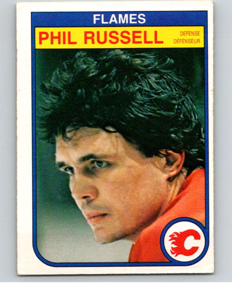 1982-83 O-Pee-Chee #58 Phil Russell  Calgary Flames  V57500 Image 1