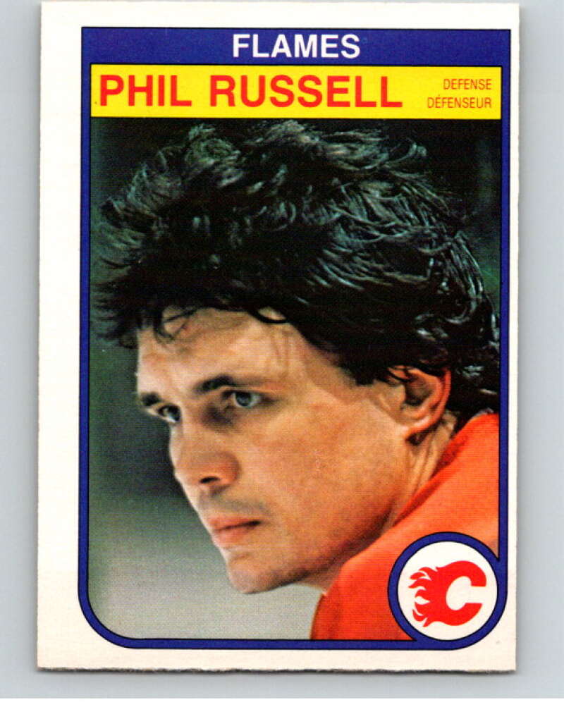 1982-83 O-Pee-Chee #58 Phil Russell  Calgary Flames  V57501 Image 1