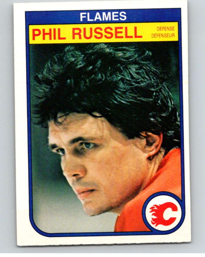 1982-83 O-Pee-Chee #58 Phil Russell  Calgary Flames  V57502 Image 1