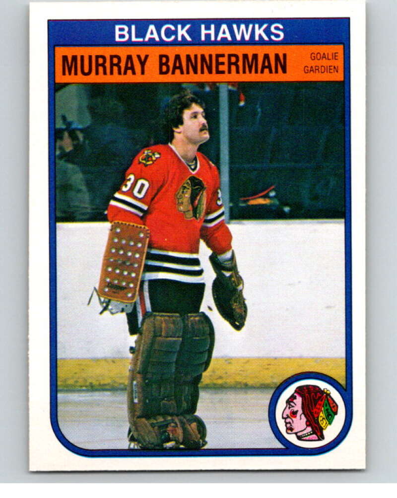 1982-83 O-Pee-Chee #61 Murray Bannerman  Chicago Blackhawks  V57515 Image 1