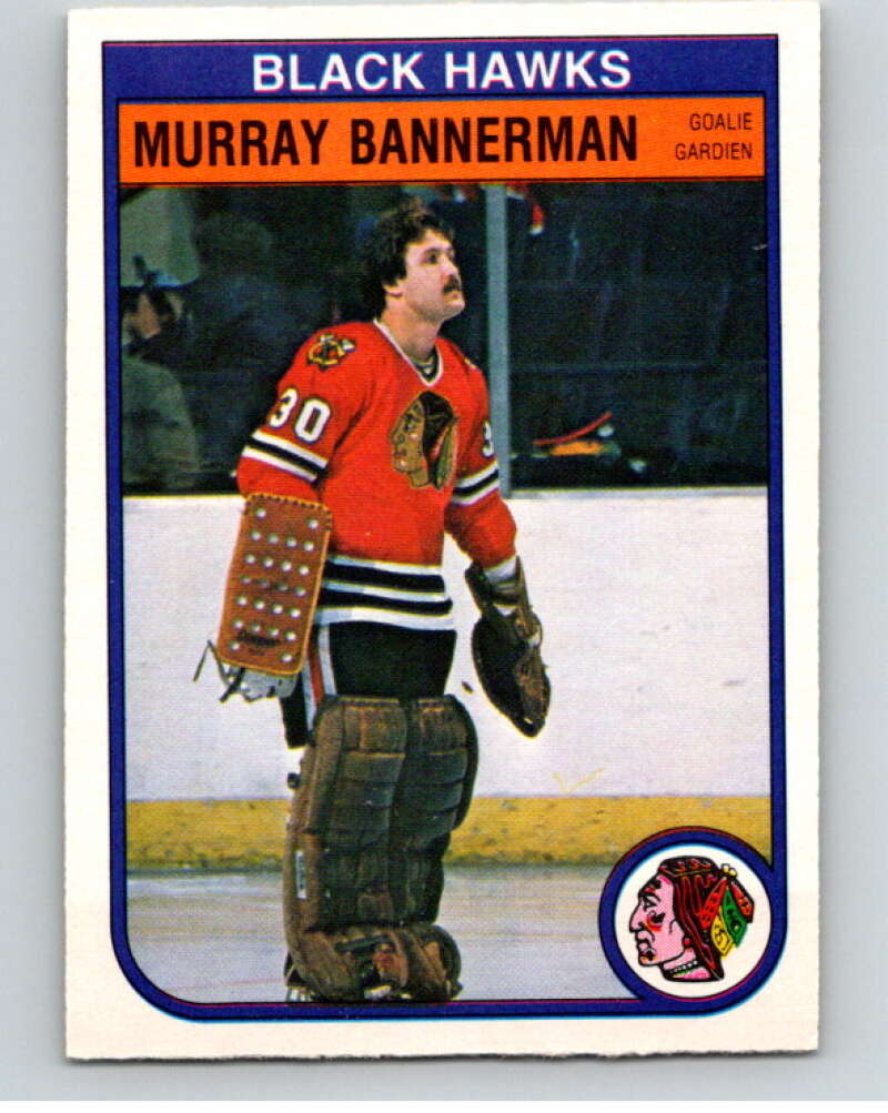 1982-83 O-Pee-Chee #61 Murray Bannerman  Chicago Blackhawks  V57516 Image 1