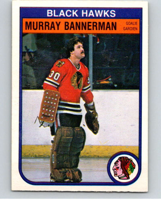 1982-83 O-Pee-Chee #61 Murray Bannerman  Chicago Blackhawks  V57517 Image 1