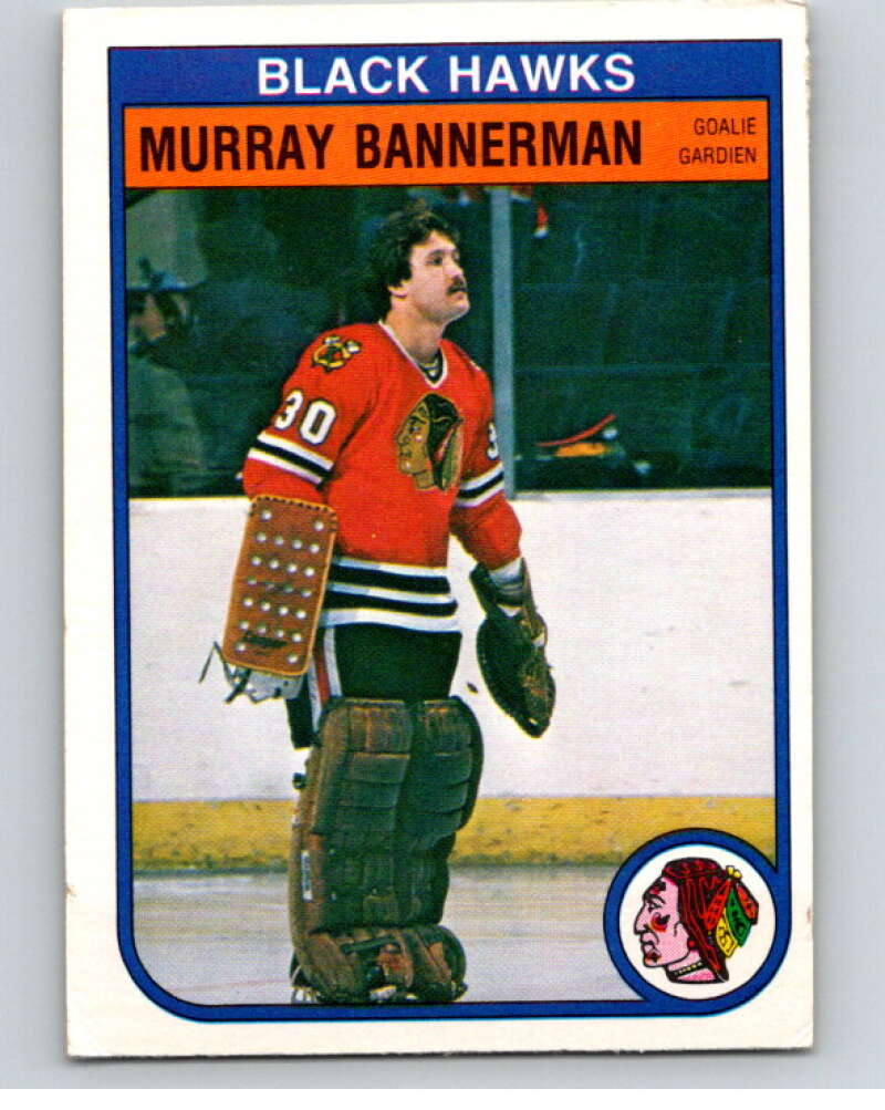 1982-83 O-Pee-Chee #61 Murray Bannerman  Chicago Blackhawks  V57518 Image 1