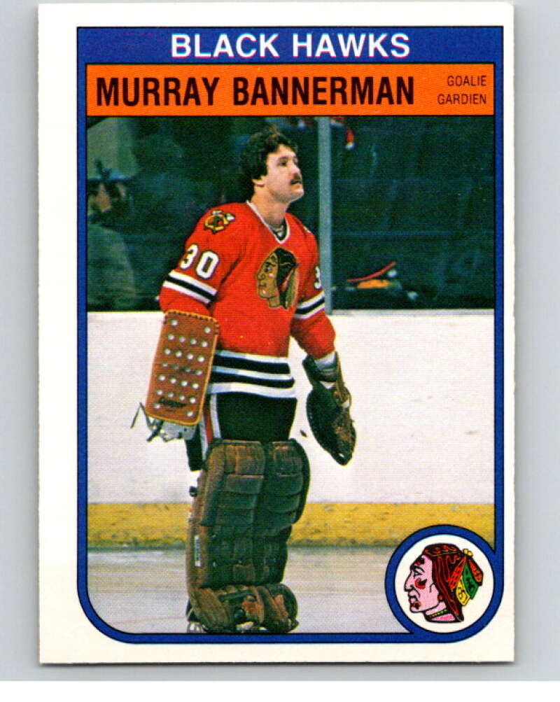 1982-83 O-Pee-Chee #61 Murray Bannerman  Chicago Blackhawks  V57519 Image 1